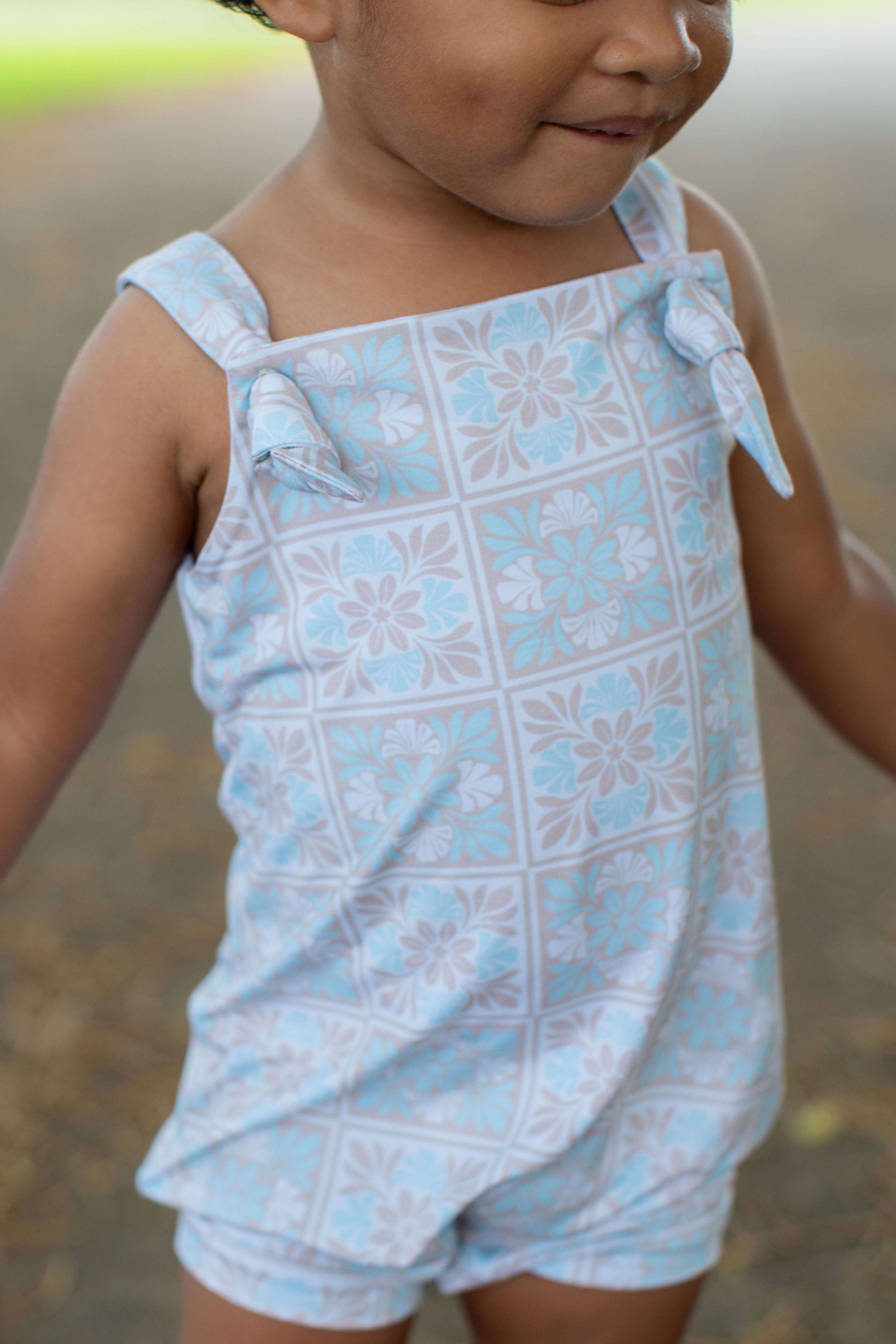 Blue Kuiki Knotted Overall