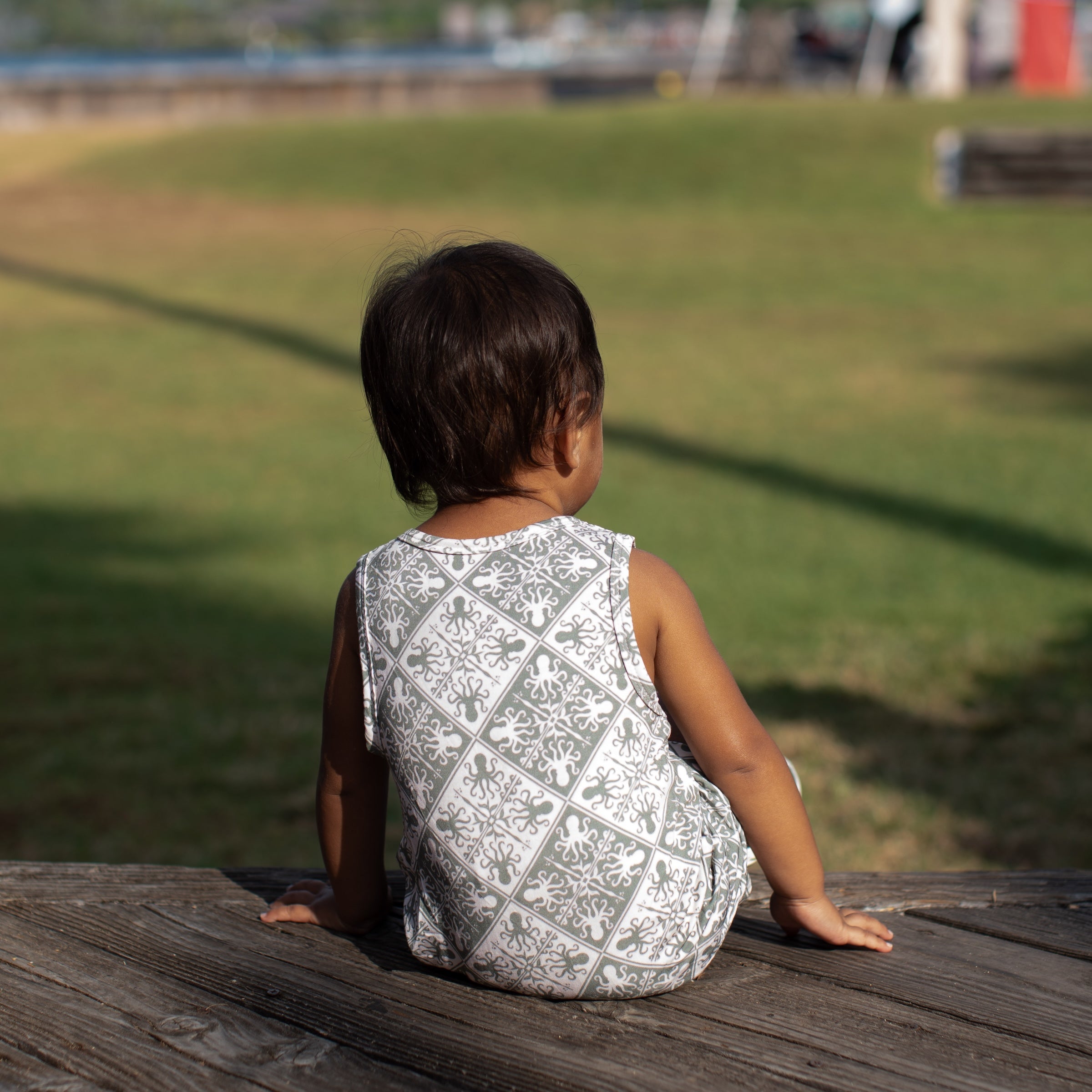 Sand Kuiki Heʻe Tank Bamboo Romper