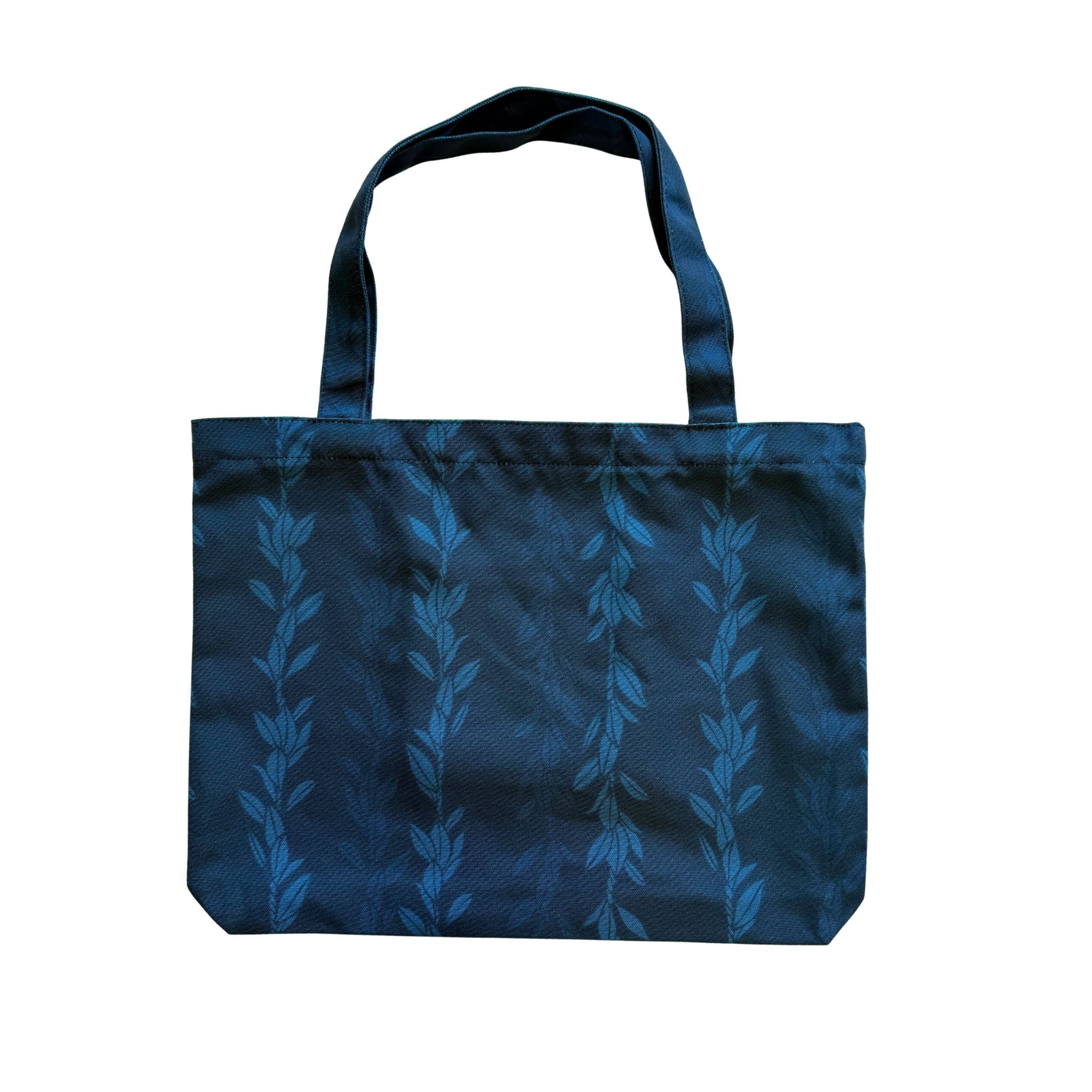 Blue Maile Strands Canvas Zipper Tote Bag