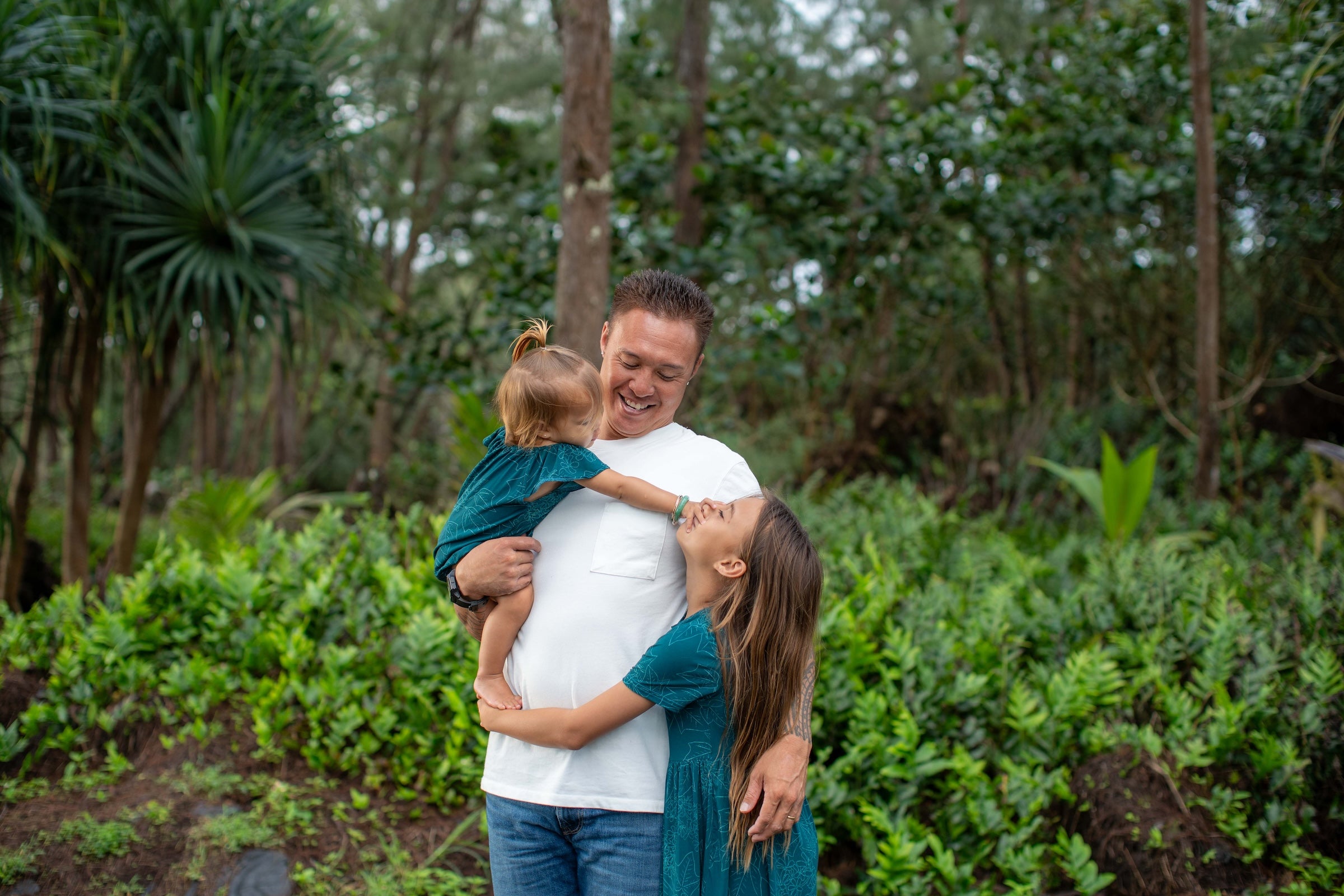 Blue Pua Kukui Flutter Romper