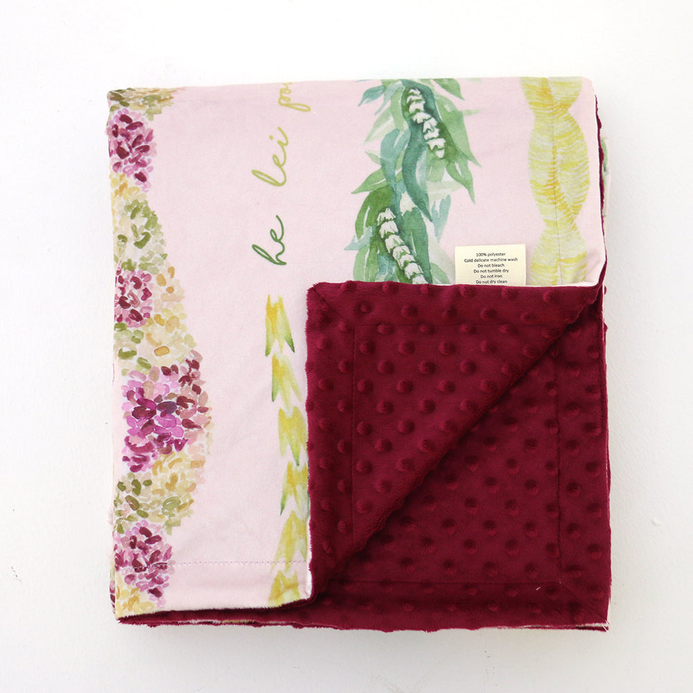 Lei Poina Ole Minky Blanket