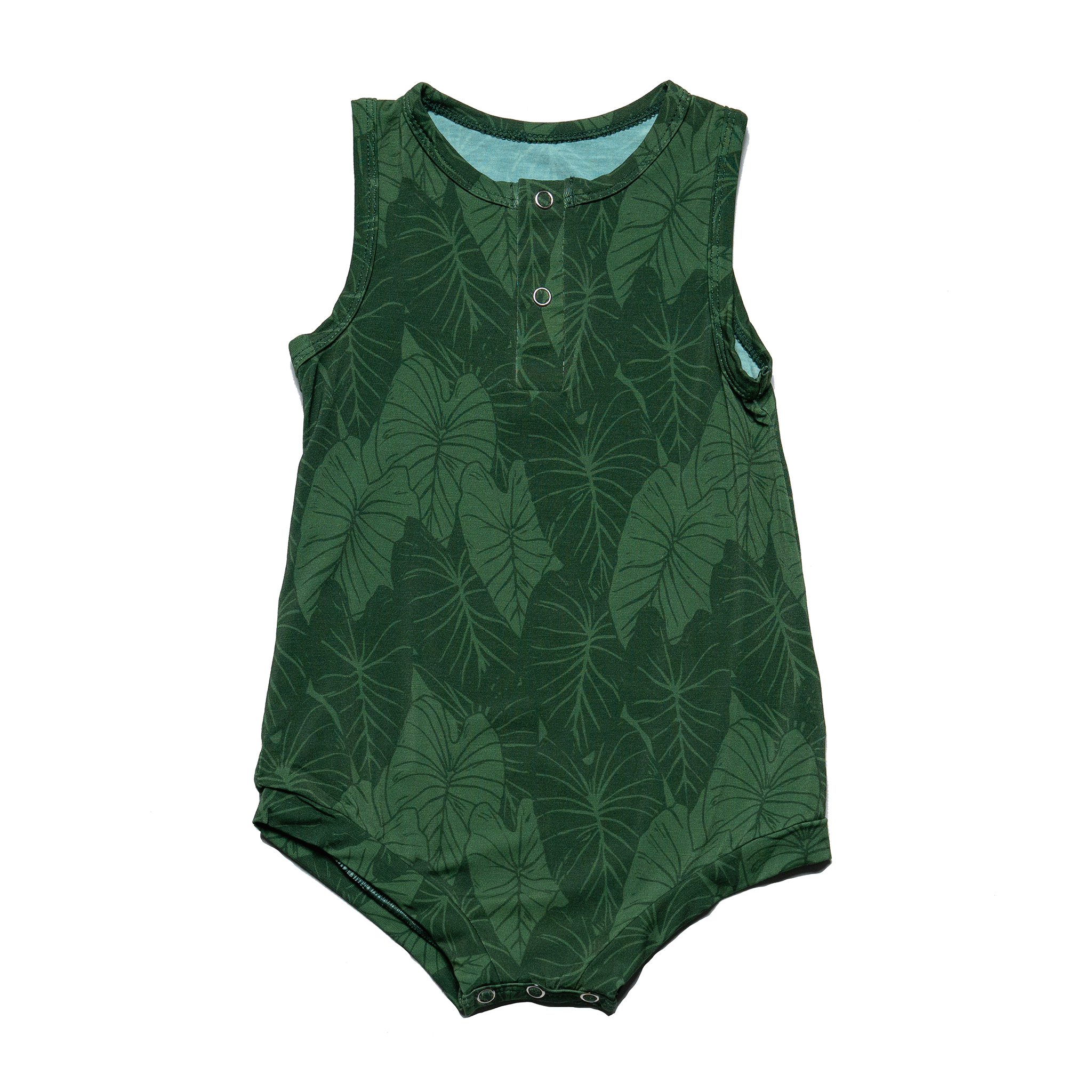 Green Loʻi Kalo Bamboo Tank Romper