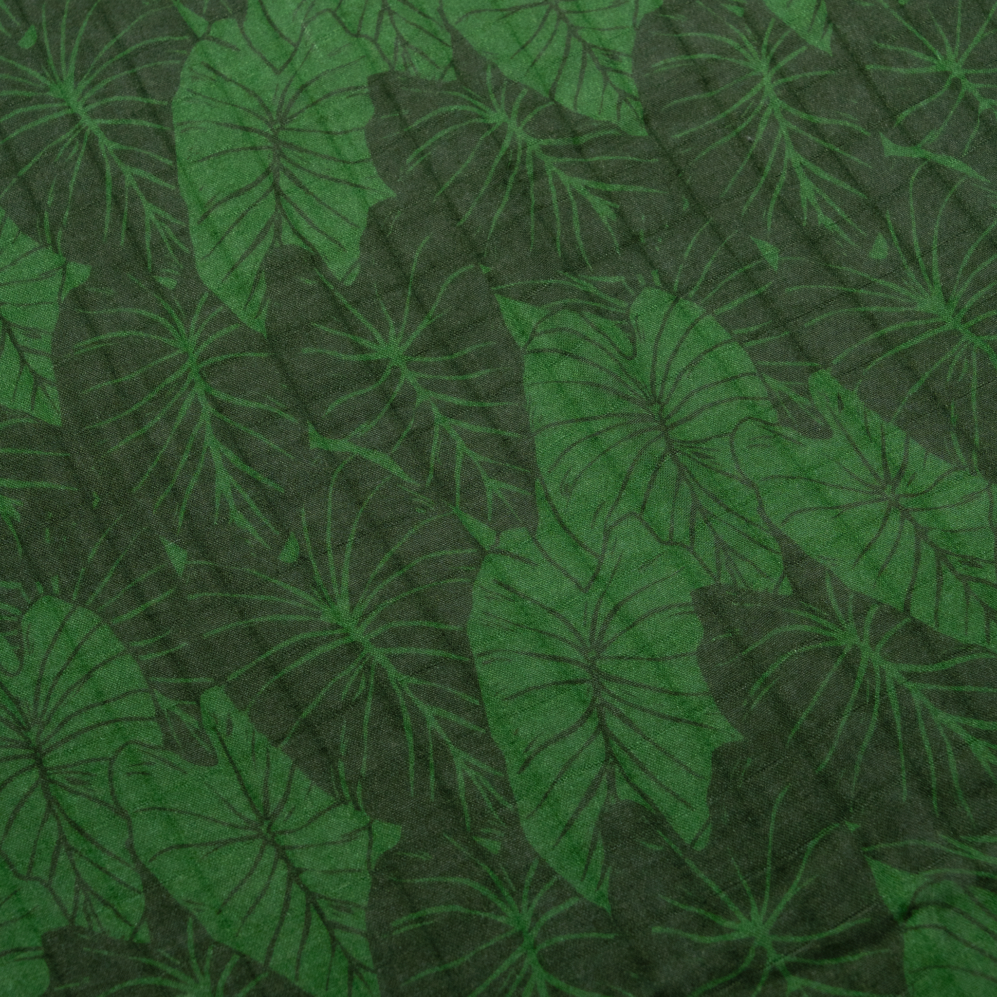 Green Loʻi Kalo Bamboo Muslin Kapa Moe (Swaddle Blanket)