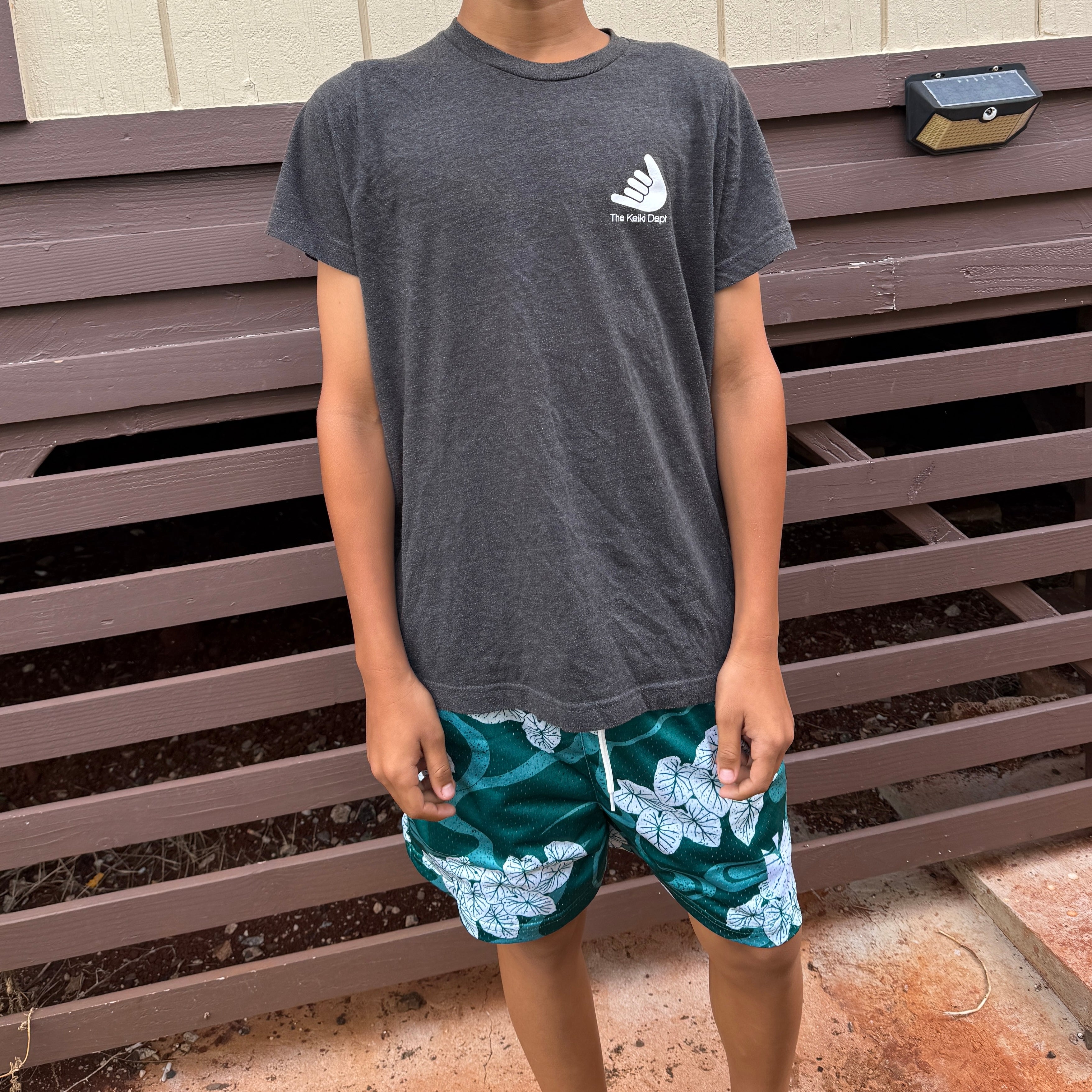 Hawaiian Loi Po Kids & Adult Mesh Shorts