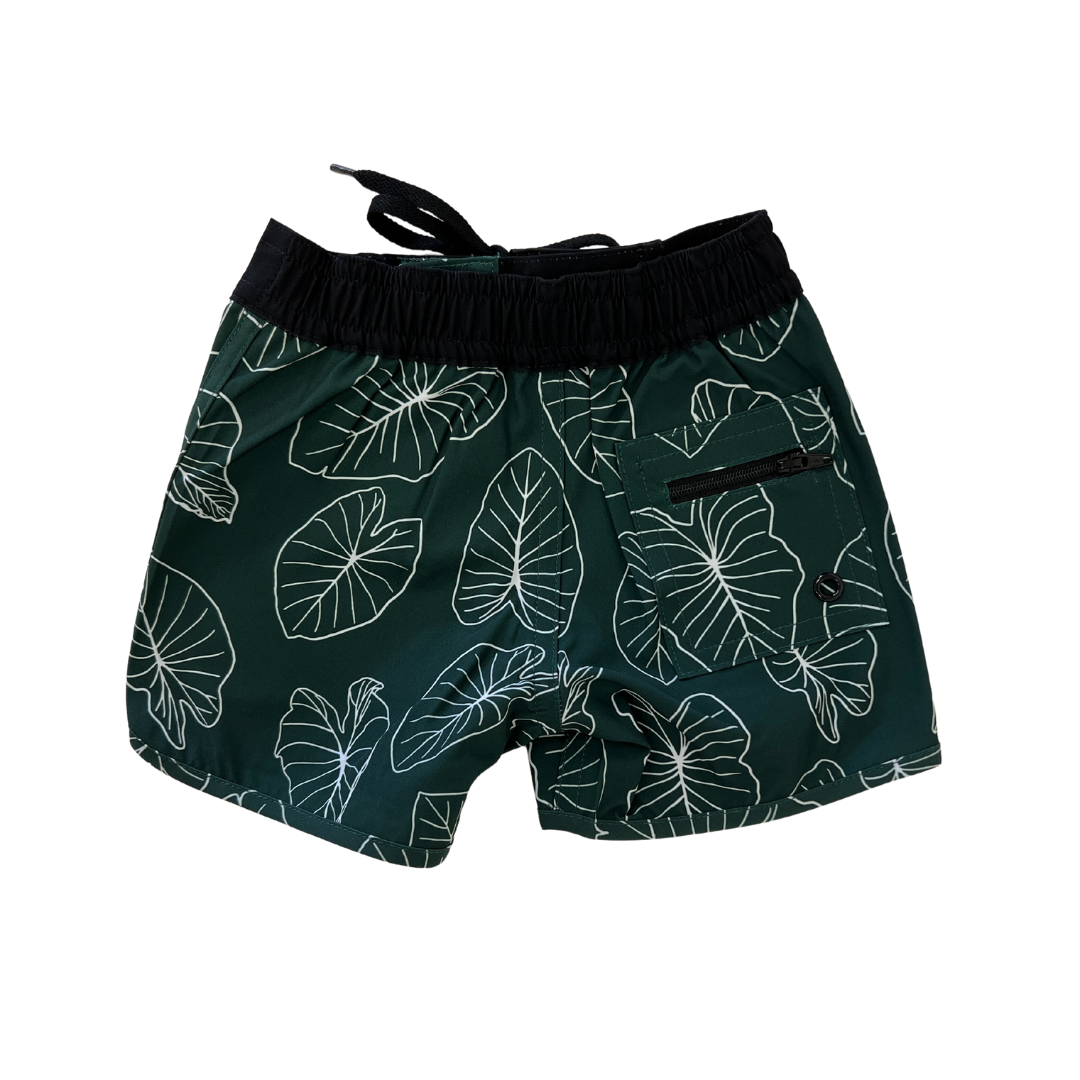 signature green kalo eco-friendly boardshort back