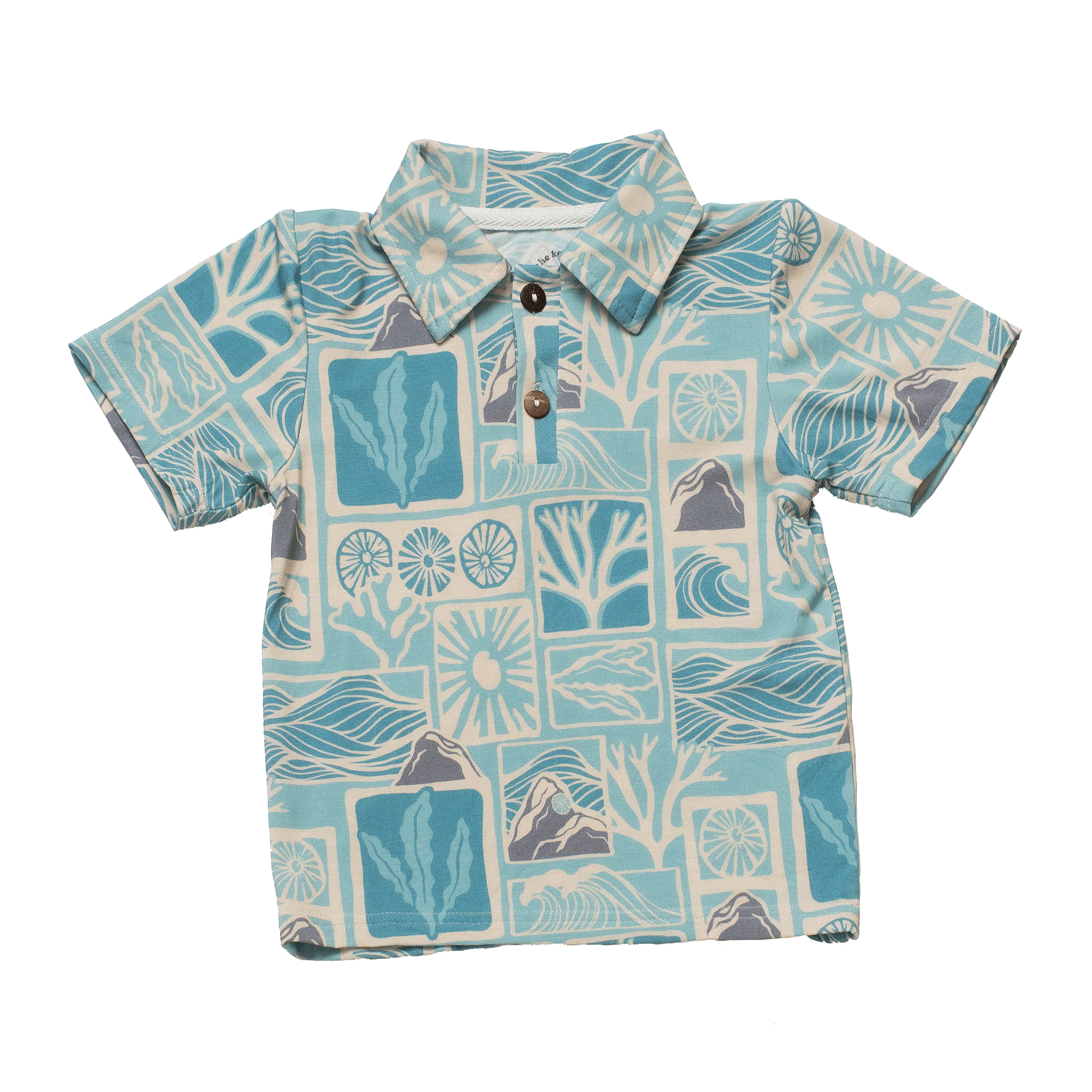 Kapa Kai Bamboo Kalei Athletic Polo
