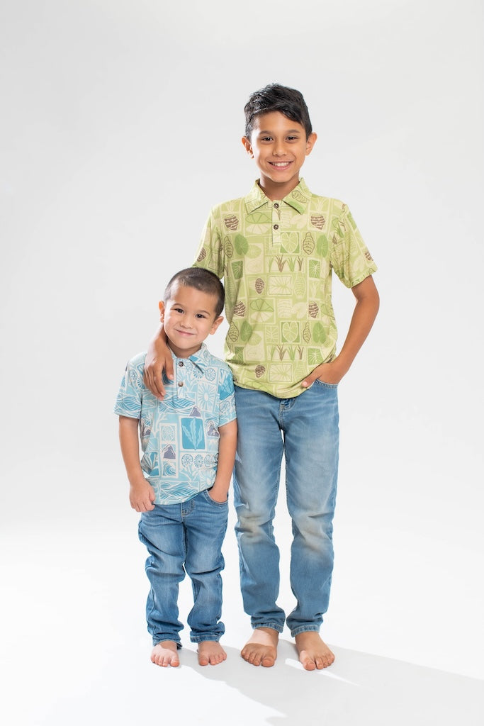 Kapa Kai Bamboo Kalei Athletic Polo