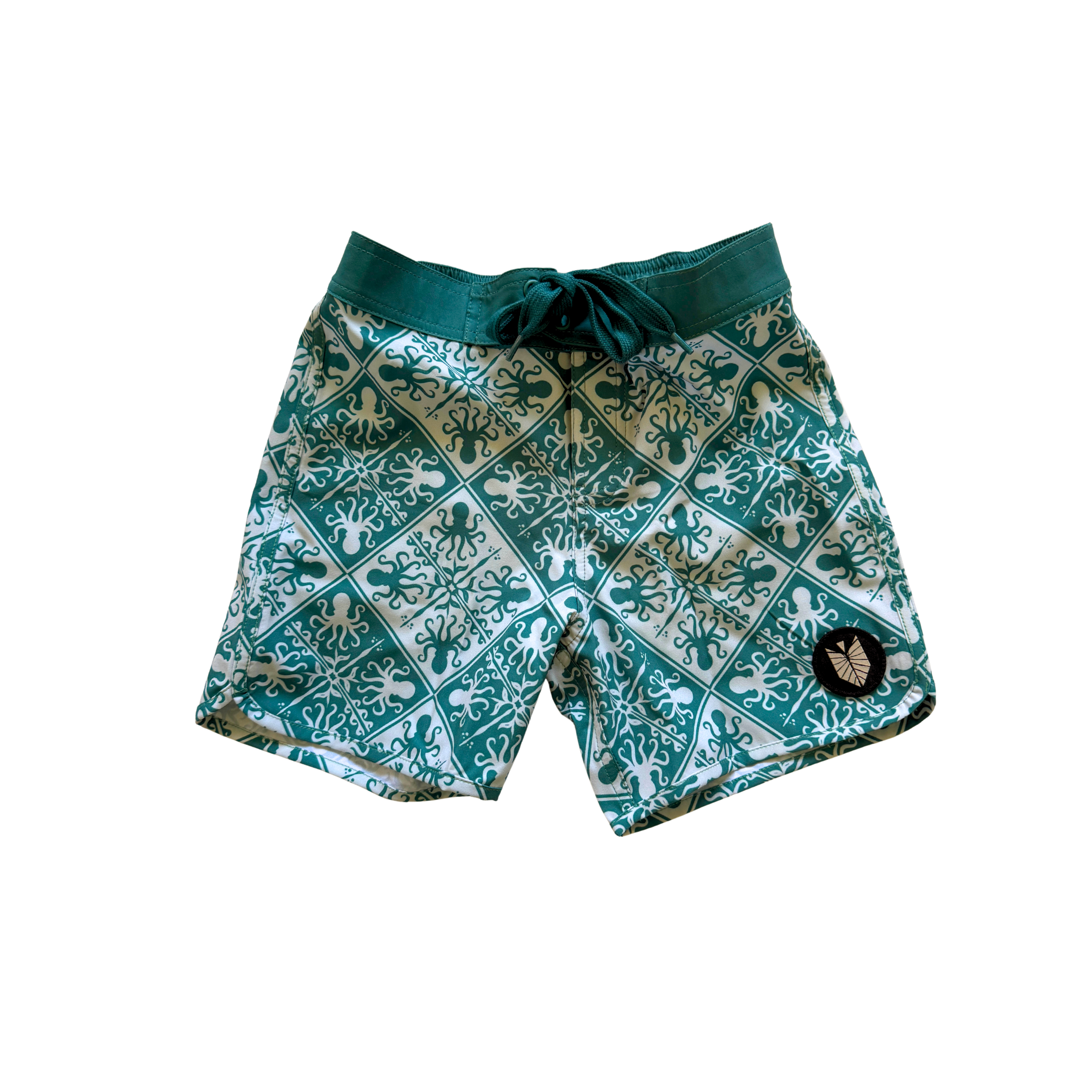 Teal Kuiki Hee 4-Way Stretch Boardshorts