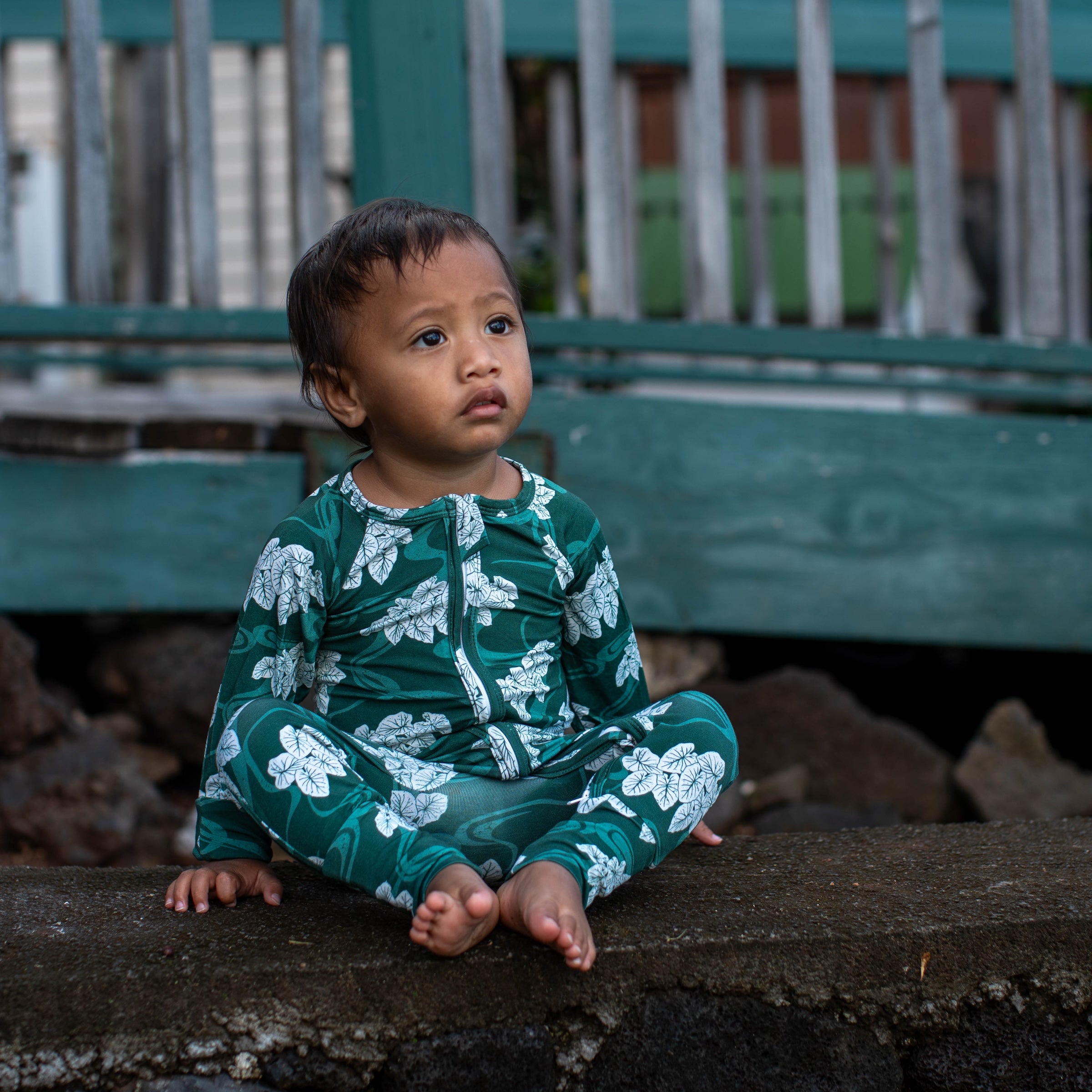 Hawaiian Loʻi Po Bamboo Coverall