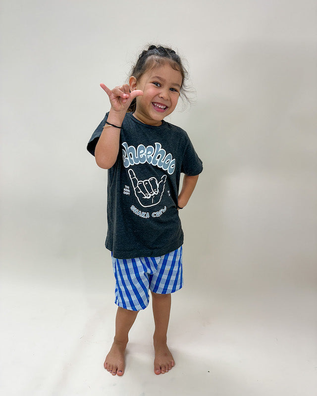 Pink Palaka Harem Shorts