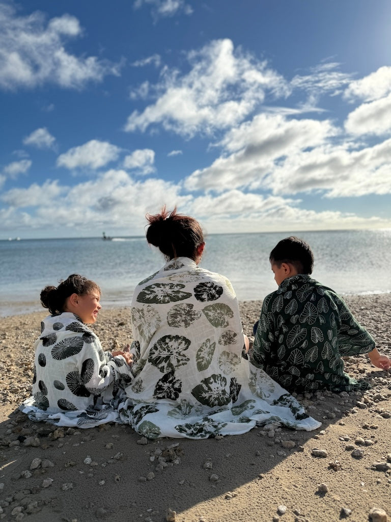 Kalo Stamp Bamboo Muslin Pareo