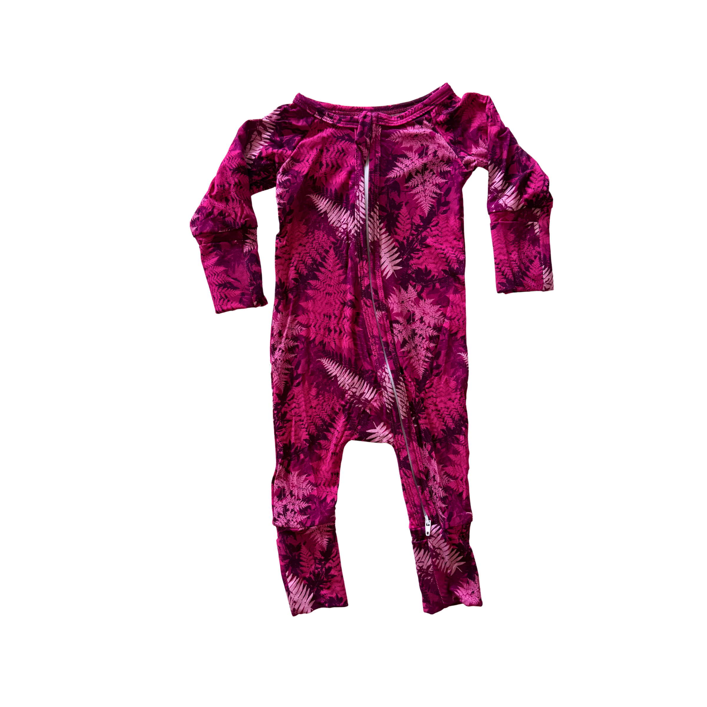 Pink Hawaiian Ferns Bamboo Coverall