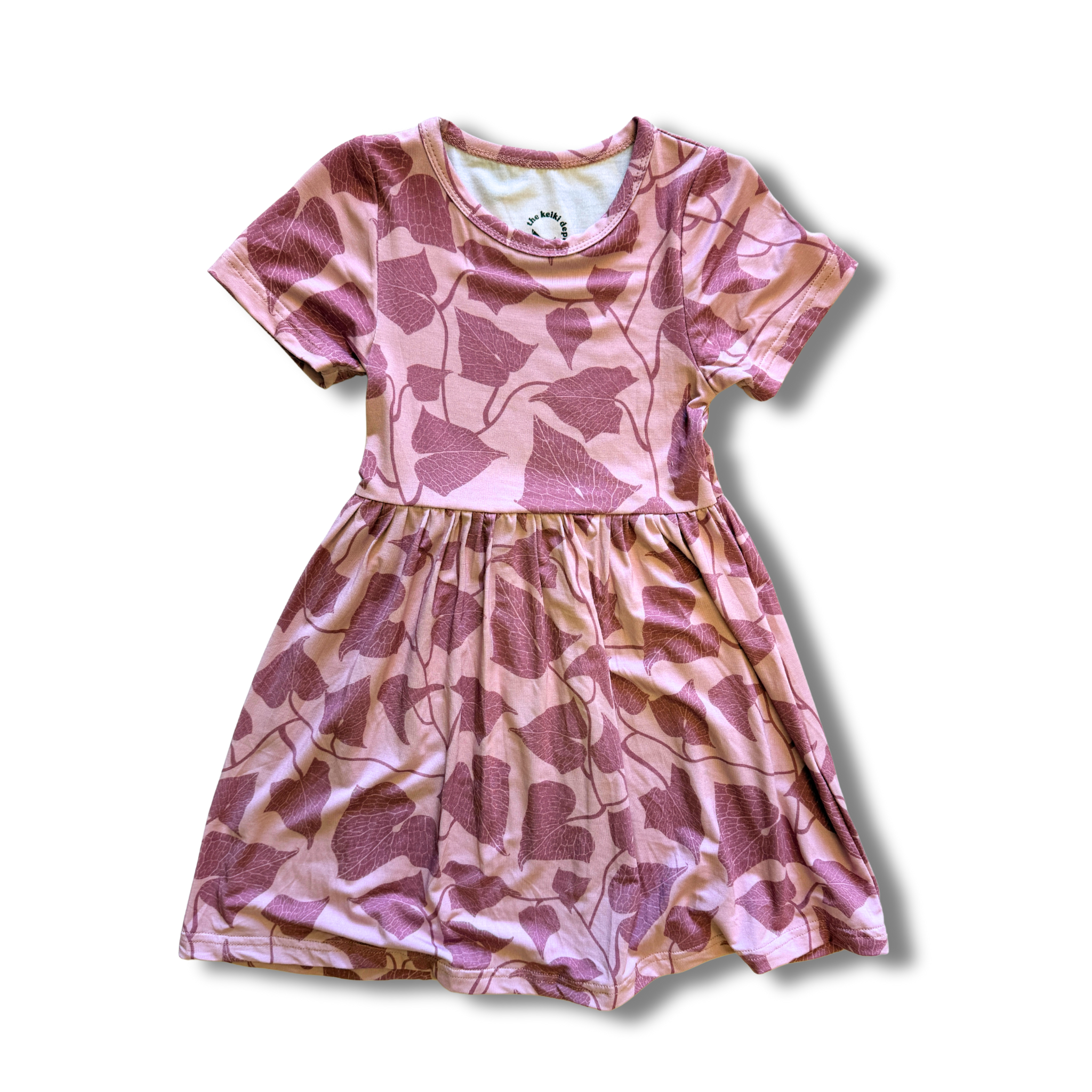 Pink Peʻahi Bamboo Kaliko Dress