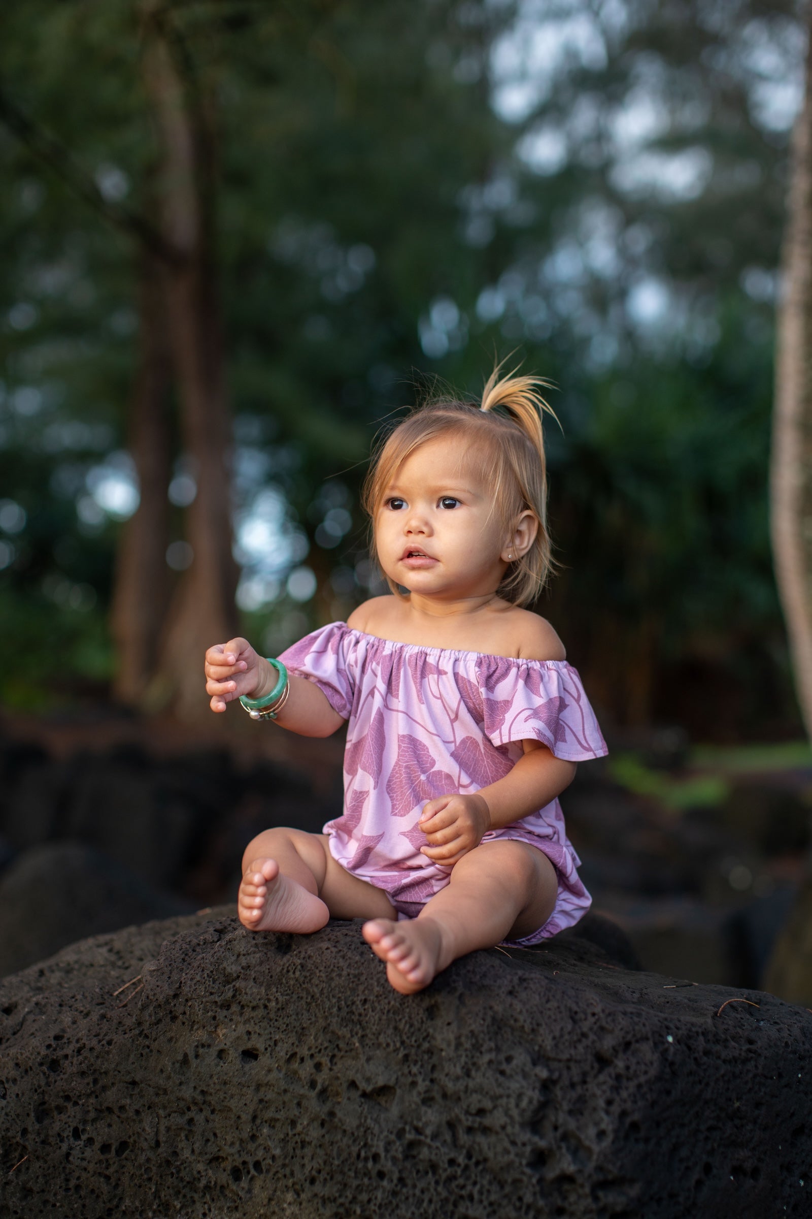 Pink Peʻahi Flutter Romper