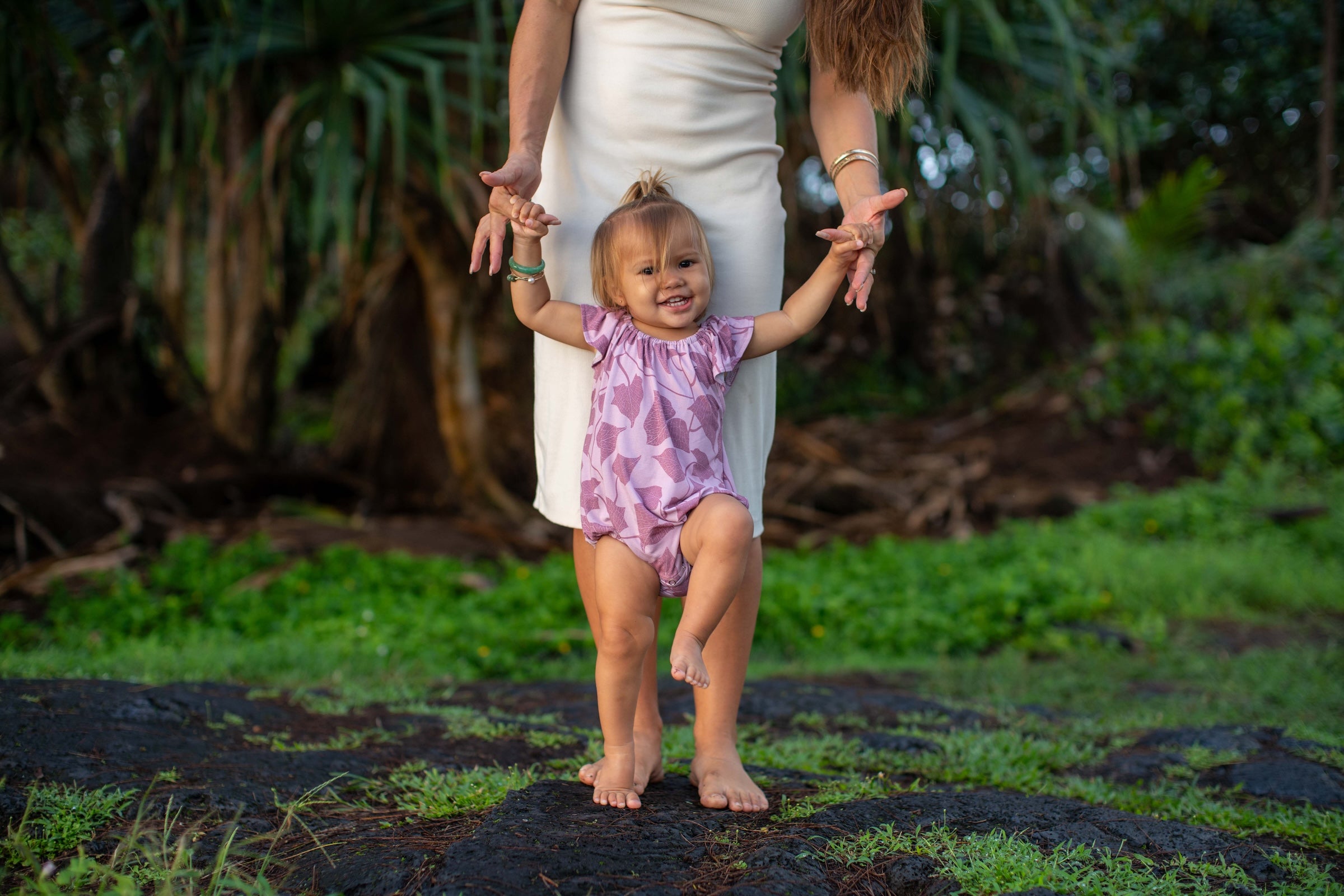 Pink Peʻahi Flutter Romper