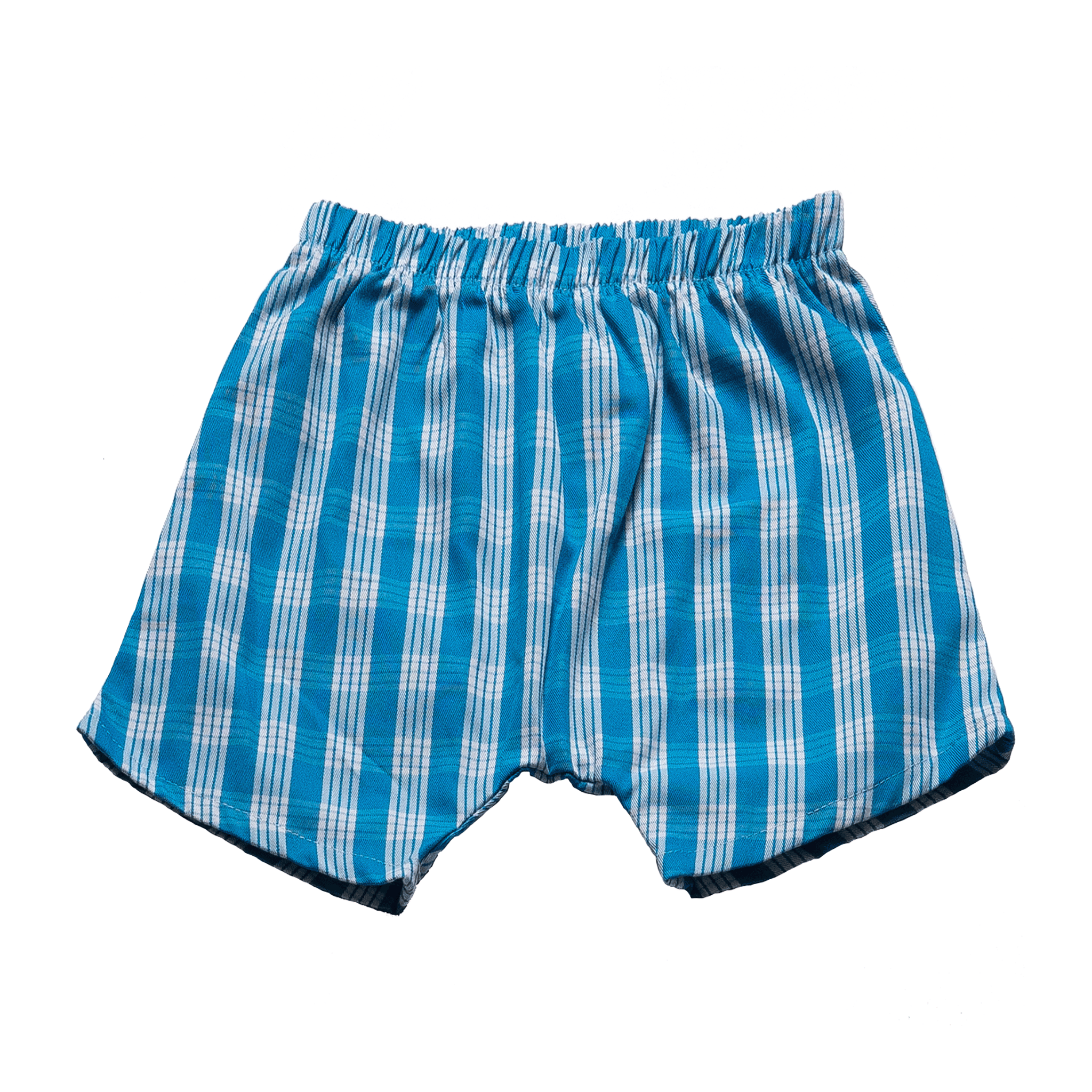 Turquoise Palaka Harem Shorts