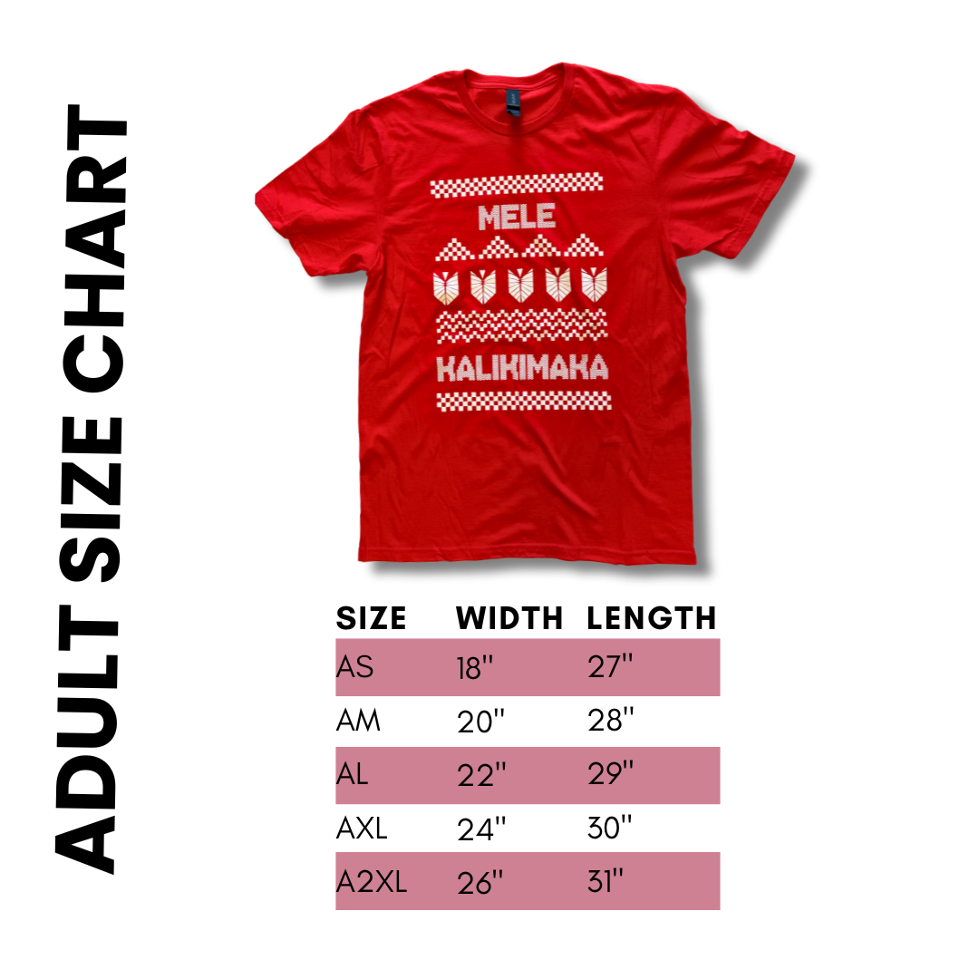 Mele Kalikimaka Ugly Christmas Adult Tees