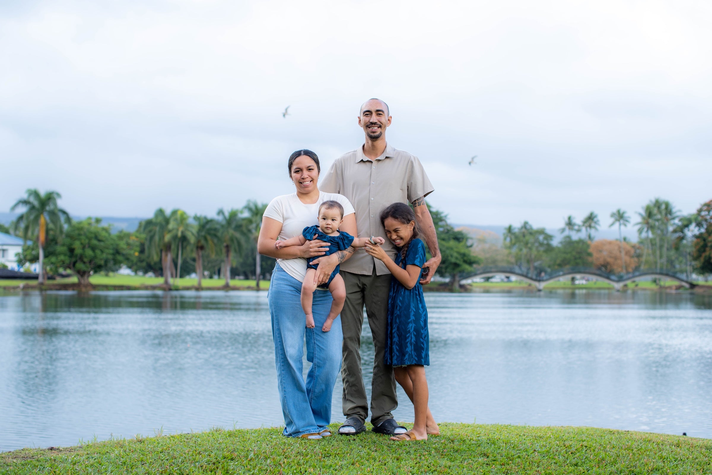 Blue Maile Strands Flutter Romper