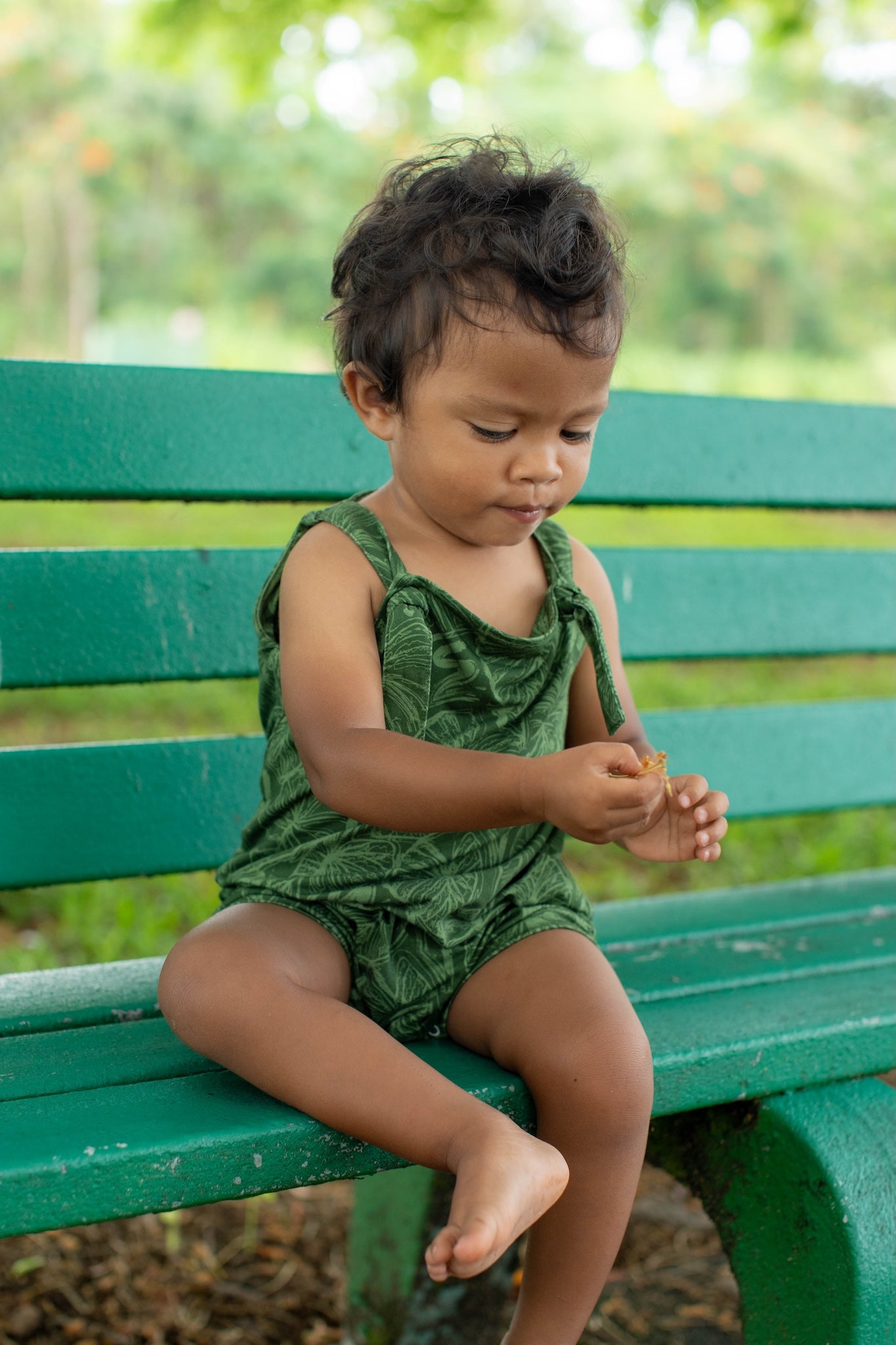 Green Kalo Scribble Makani Overall
