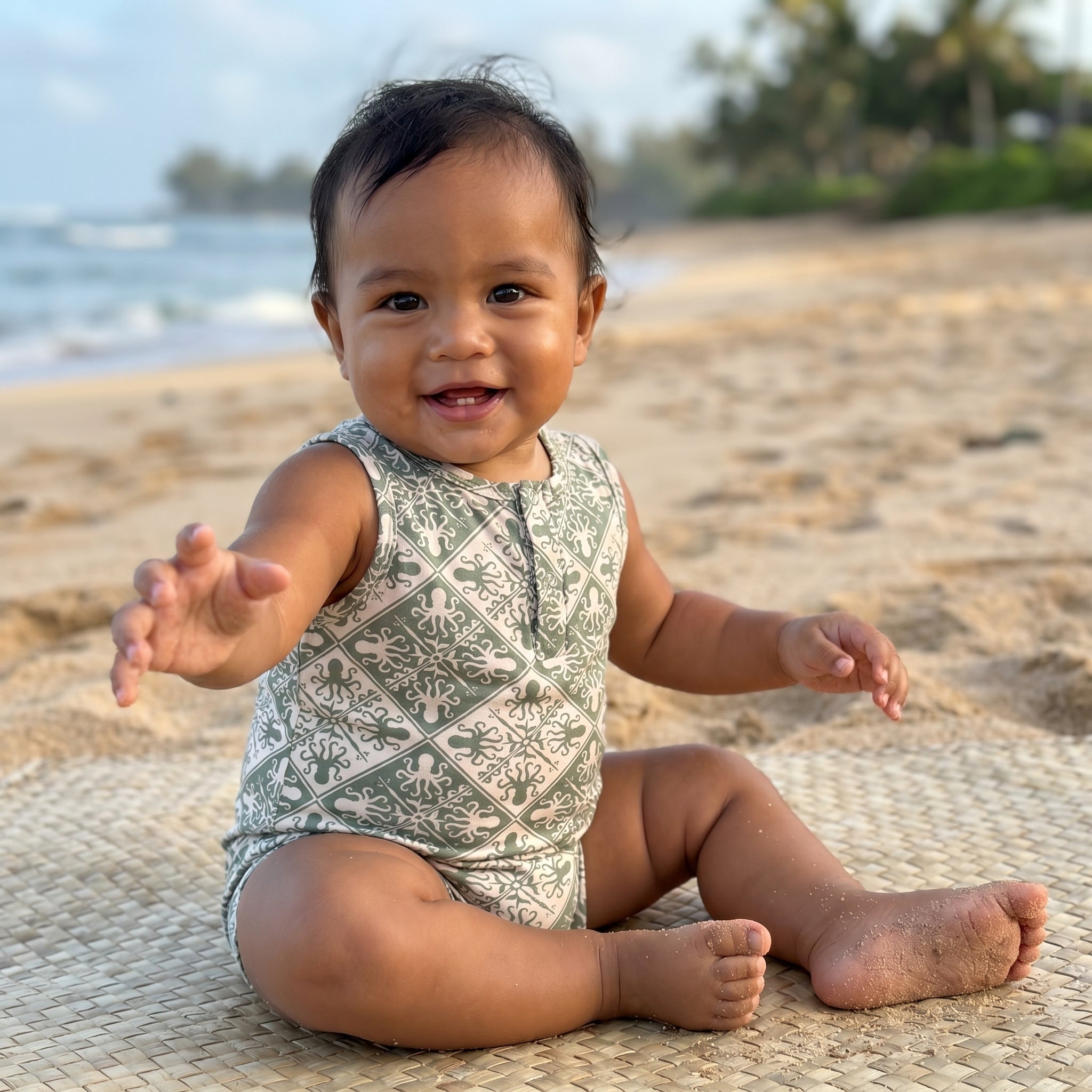 Sand Kuiki Heʻe Tank Bamboo Tank Romper