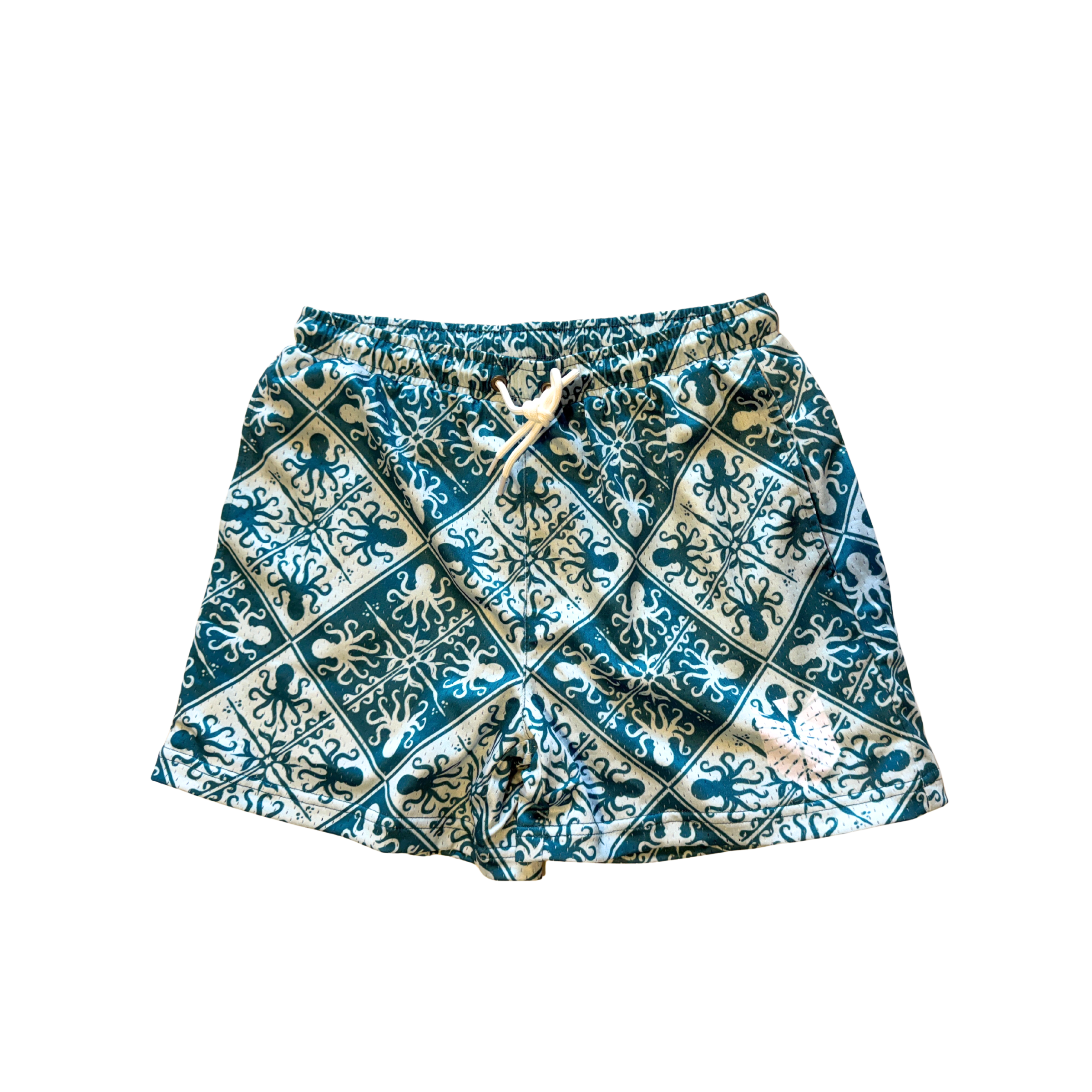 Teal Kuiki Heʻe Kids & Adult Mesh Shorts