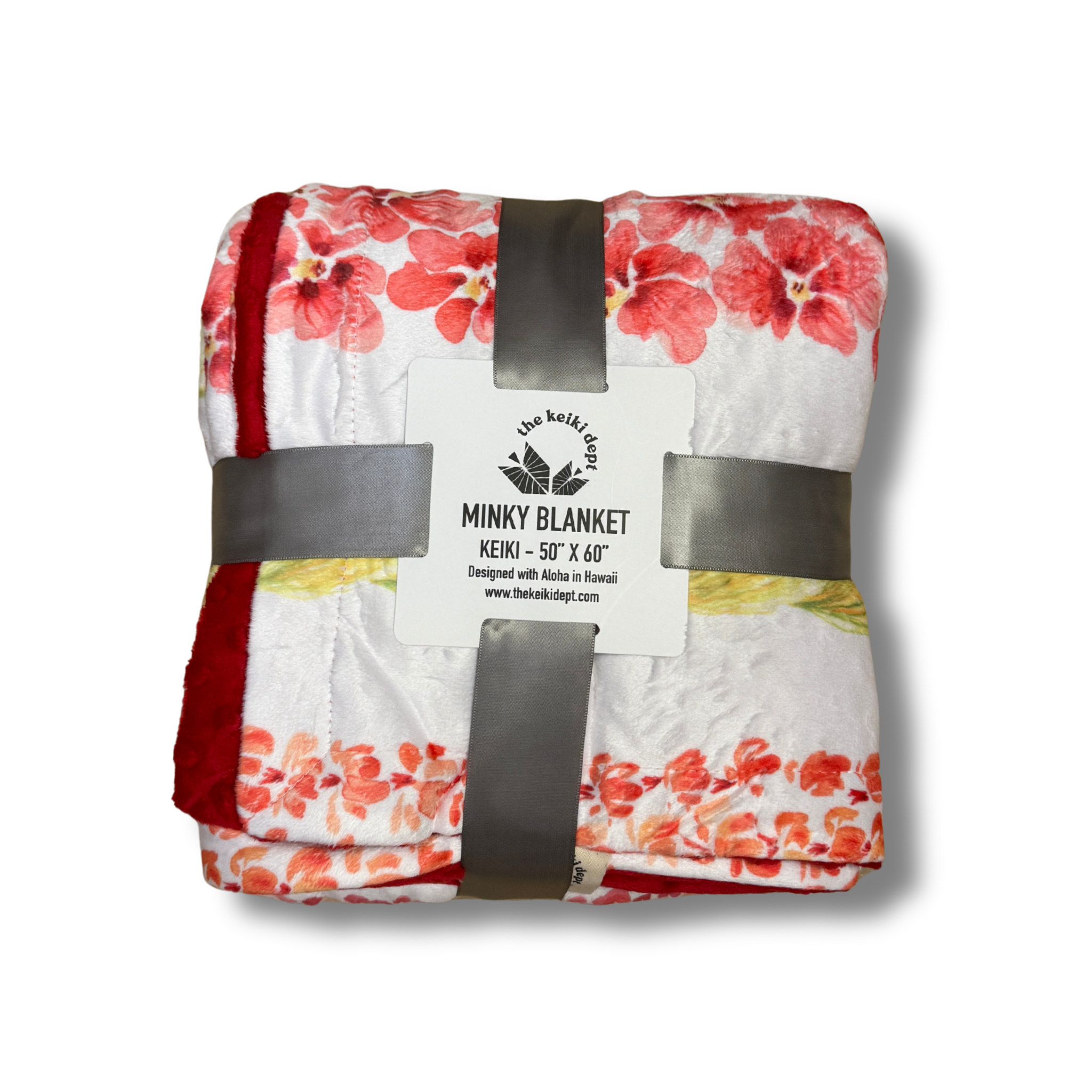 Lei Alaula Ulaula Minky Blanket