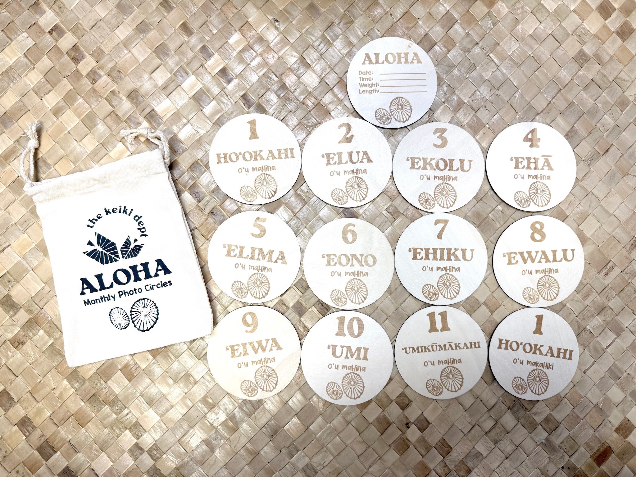 Aloha Monthly Photo Circles