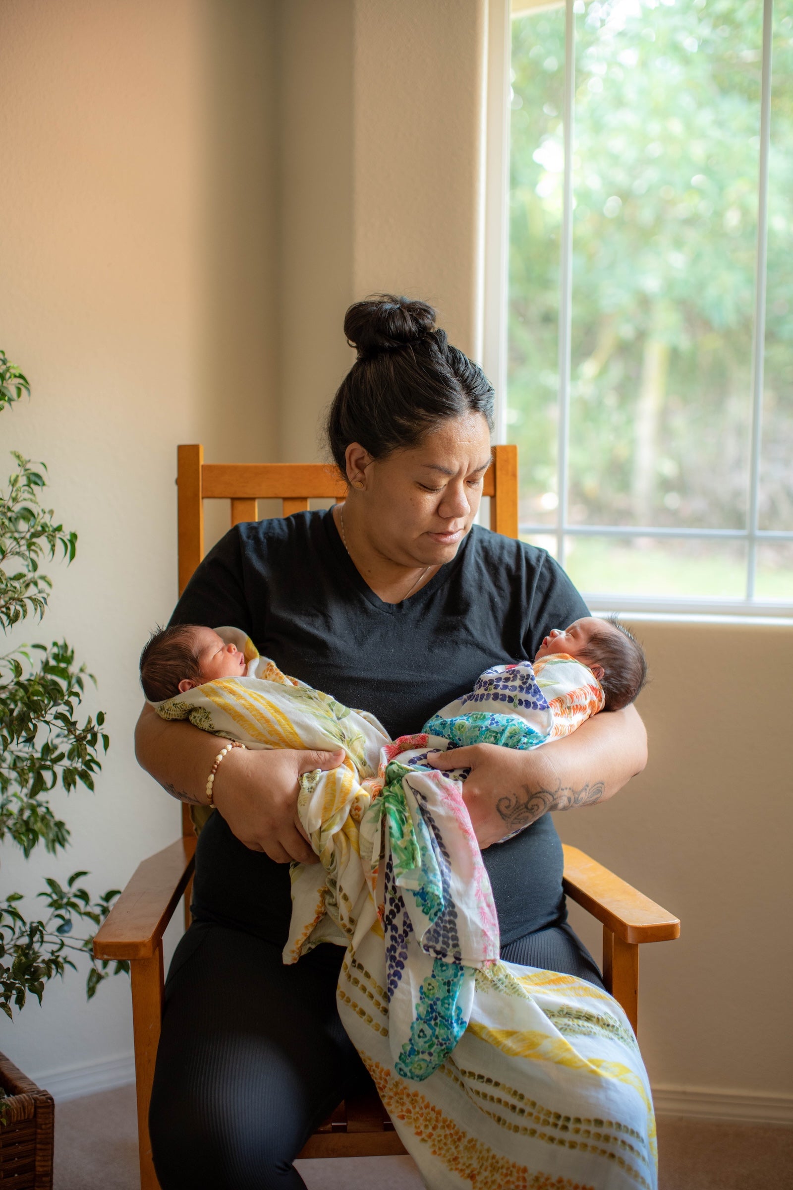 The Keiki Dept Bamboo Kapa Moe (Muslin Swaddle Blanket)